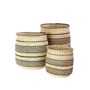 Basket-Iringa-Black/Nat Tweed MS