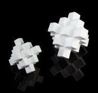 Sculture-Matte White-Pyramid L