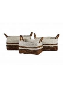 Basket-Banana Leaf-Rectangle-S