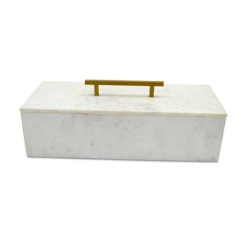 Box-White-Marble w/ Handle