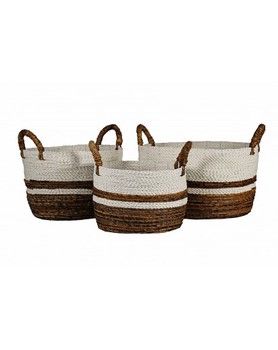 Basket-Banana Leaf-Oval-L