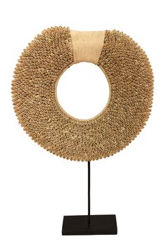 Sculpture-Shell Necklace on Stand-Indonesia L