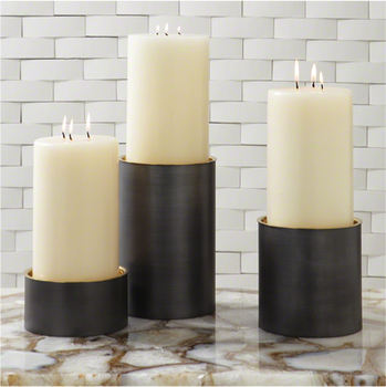 Candle Holder-Wood-M-Scratched