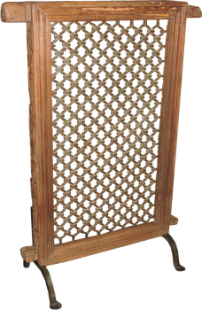Screen-Antique Screen On Stand