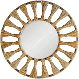 Mirror-Rattan/Round