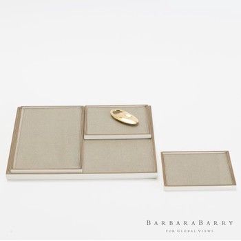 Tray-Bark-Leather Insert-M