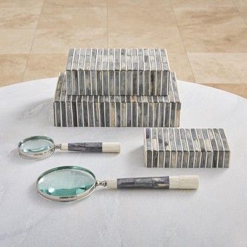 Magnifying Glass-Grey/Ivory Bone-S