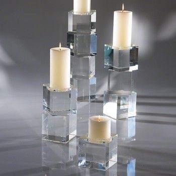 Candle Holder-Crystal-XL