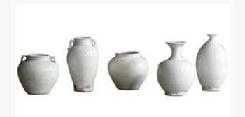 Vase-White Aged-Grouping