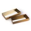 Tray-Nat Brass-Rectangle L