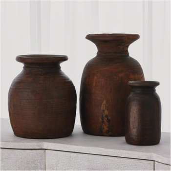 Vase-Wood-L-Milk Vessel