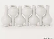 Vase-White Crackle-UpDown