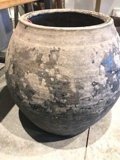 Vase-Antique-Dark Ceramic
