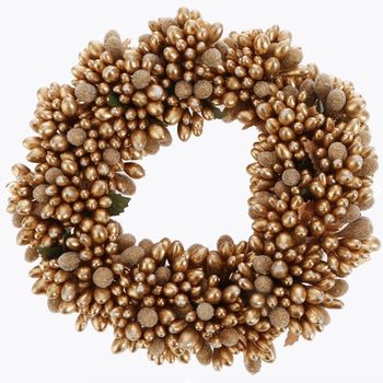 ChrisCandle Ring-Beaded Berry-6.5in