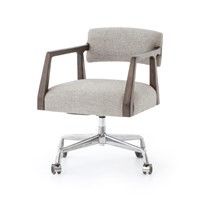 Desk Chair-White/Grey-Ives