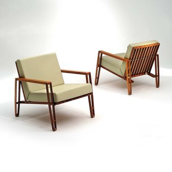 Arm Chair-Wood/Leather-Flexus