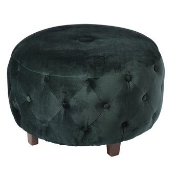 Ottoman-Green Velvet