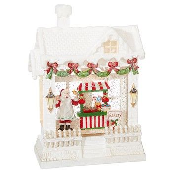 ChrisOrn-Baking Santa House-10in