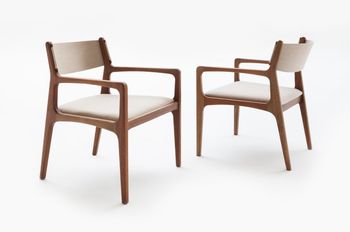 Arm Chair- Fabric/Light Fog-Helga