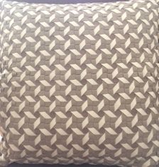 Pillow-Leather-Off White Hand Made II