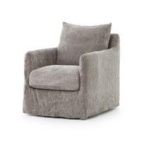 Swivel Chair-Stonewash-Heavy Jute