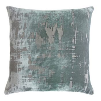 Pillow-Velvet-Brushstroke Jade