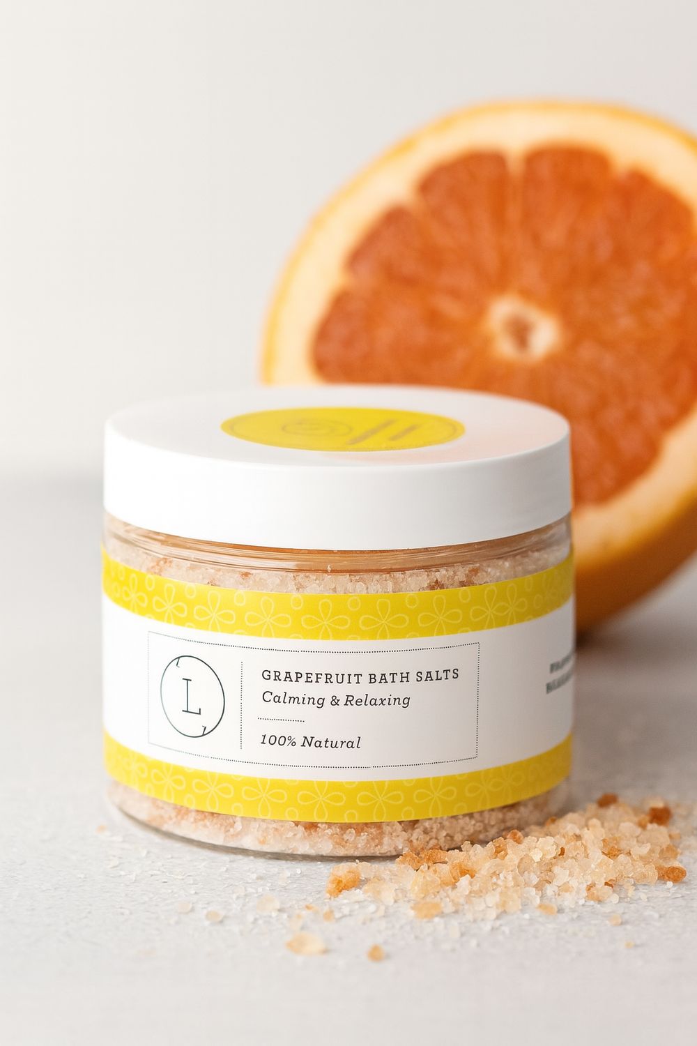 CBD Grapefruit Natural Bath Salt Soak (THC free)