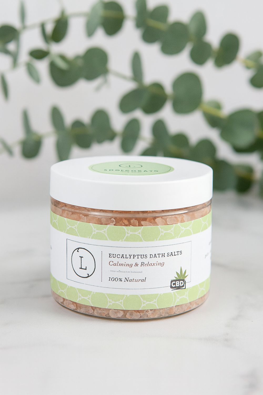 CBD Natural Eucalyptus Bath Salts (THC free)