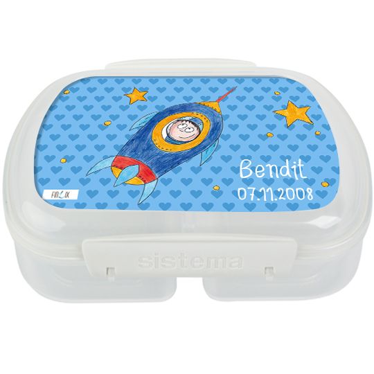 Frühstücksdose mit Trennwand Astronaut