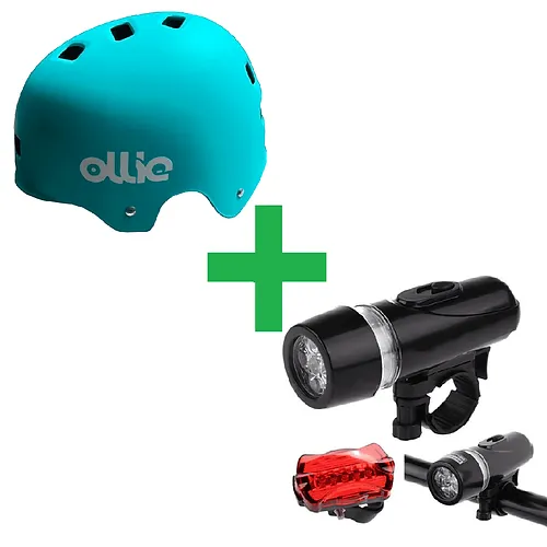 Combo Oferta 1 - Casco Y Luces Led - Frontal y Posterior