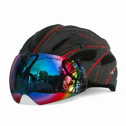 Casco Destiny Deportivo | Ciclismo | Luz Trasera | Visor