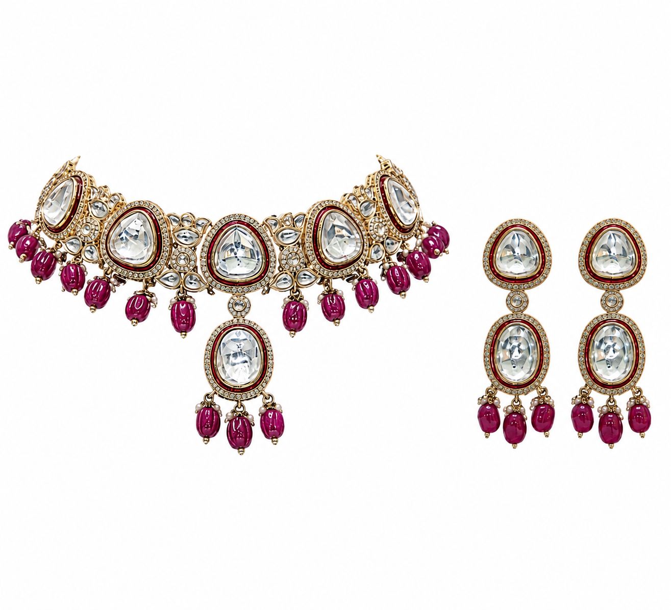 Rajlina Set, Colour: Pink