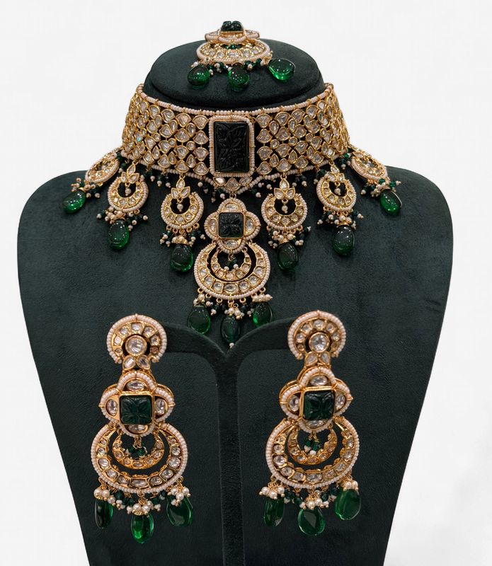 Inaya Emerald Statement Set