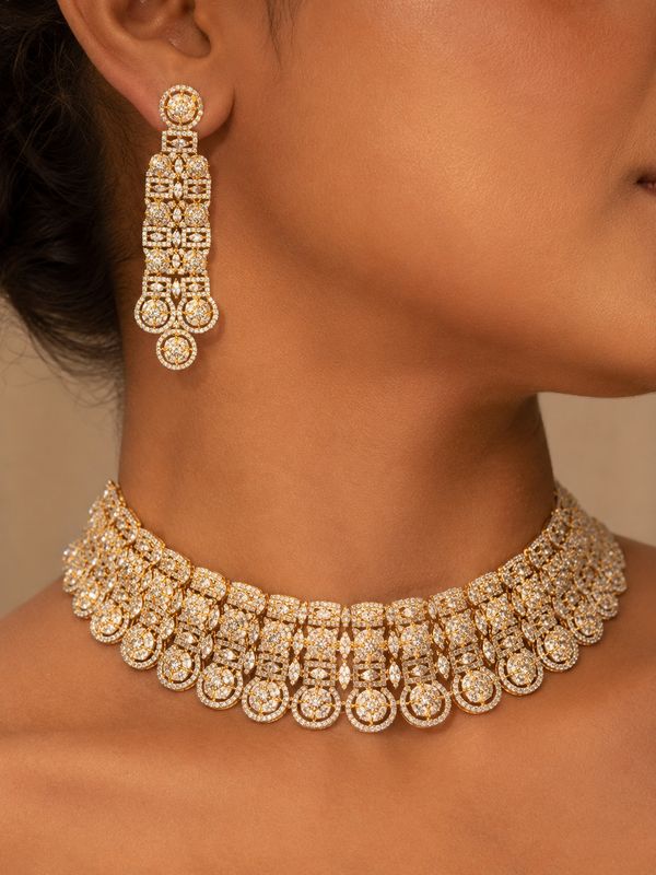 Nayra American Diamond Choker Set