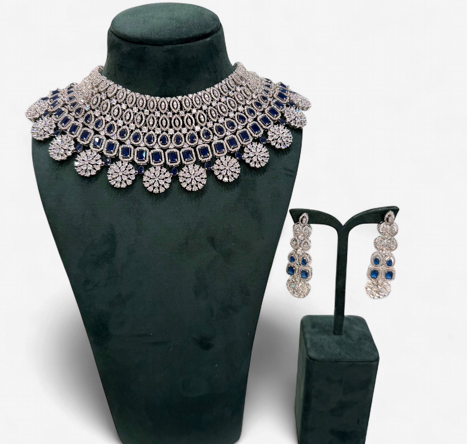 Riyana Sapphire Choker Set