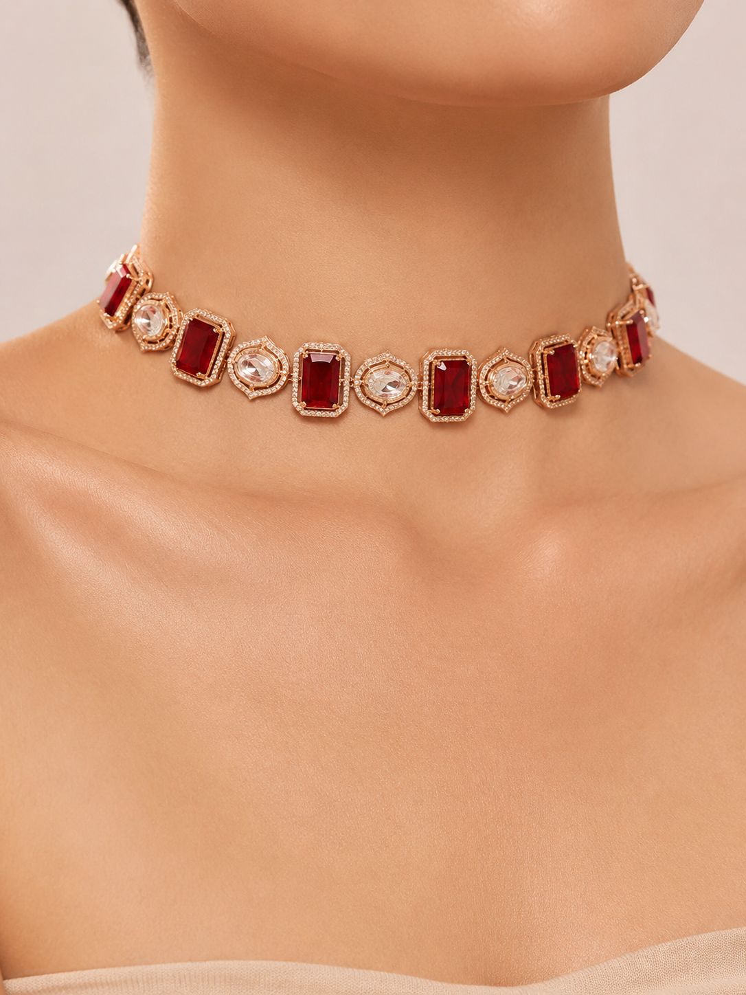 Ruby Kundan Choker