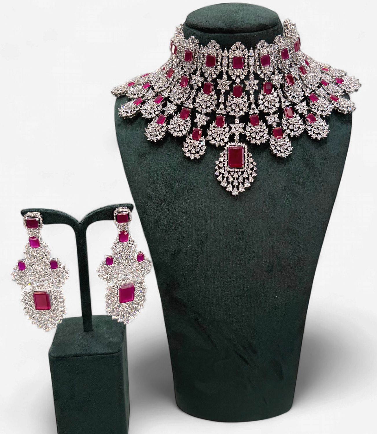 Riyana Ruby Choker Set