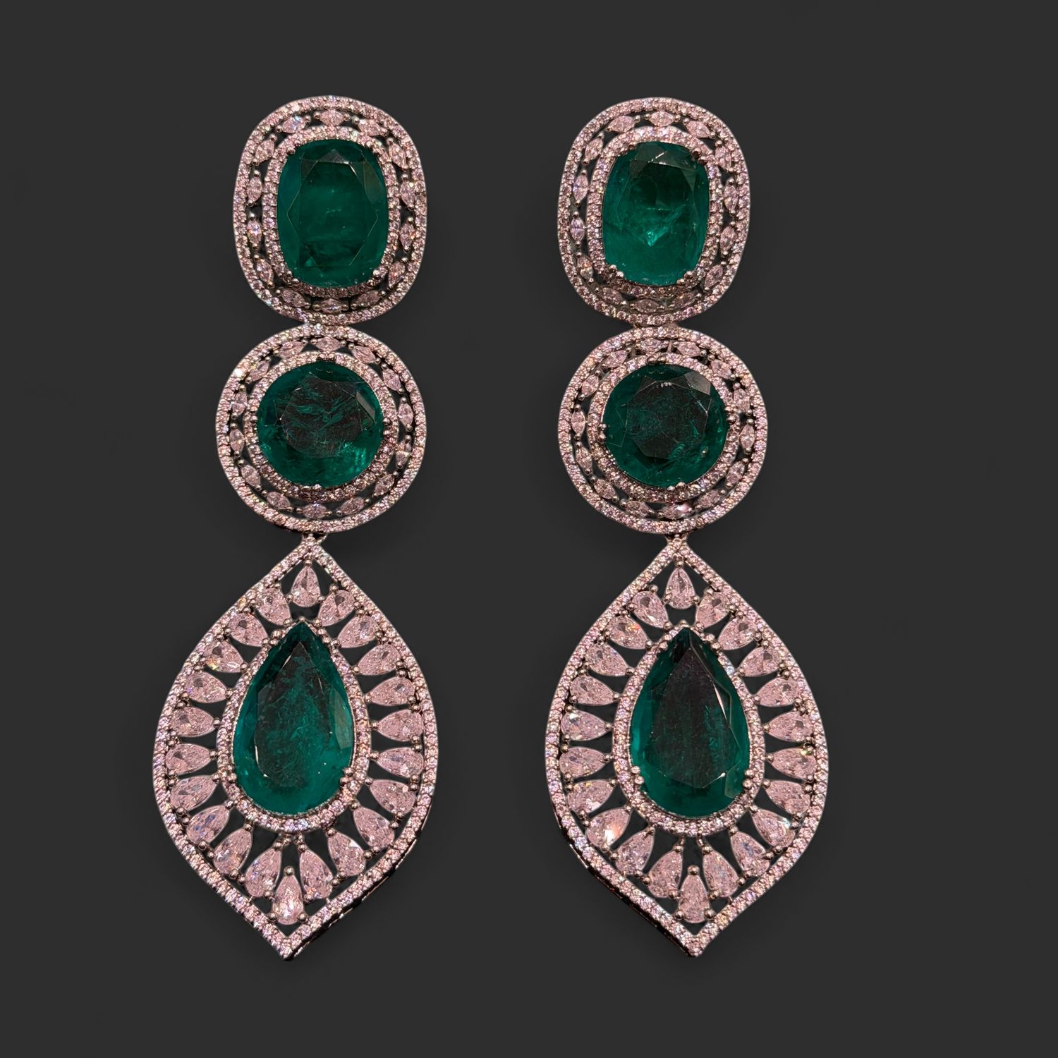Emerald Drop Earrings