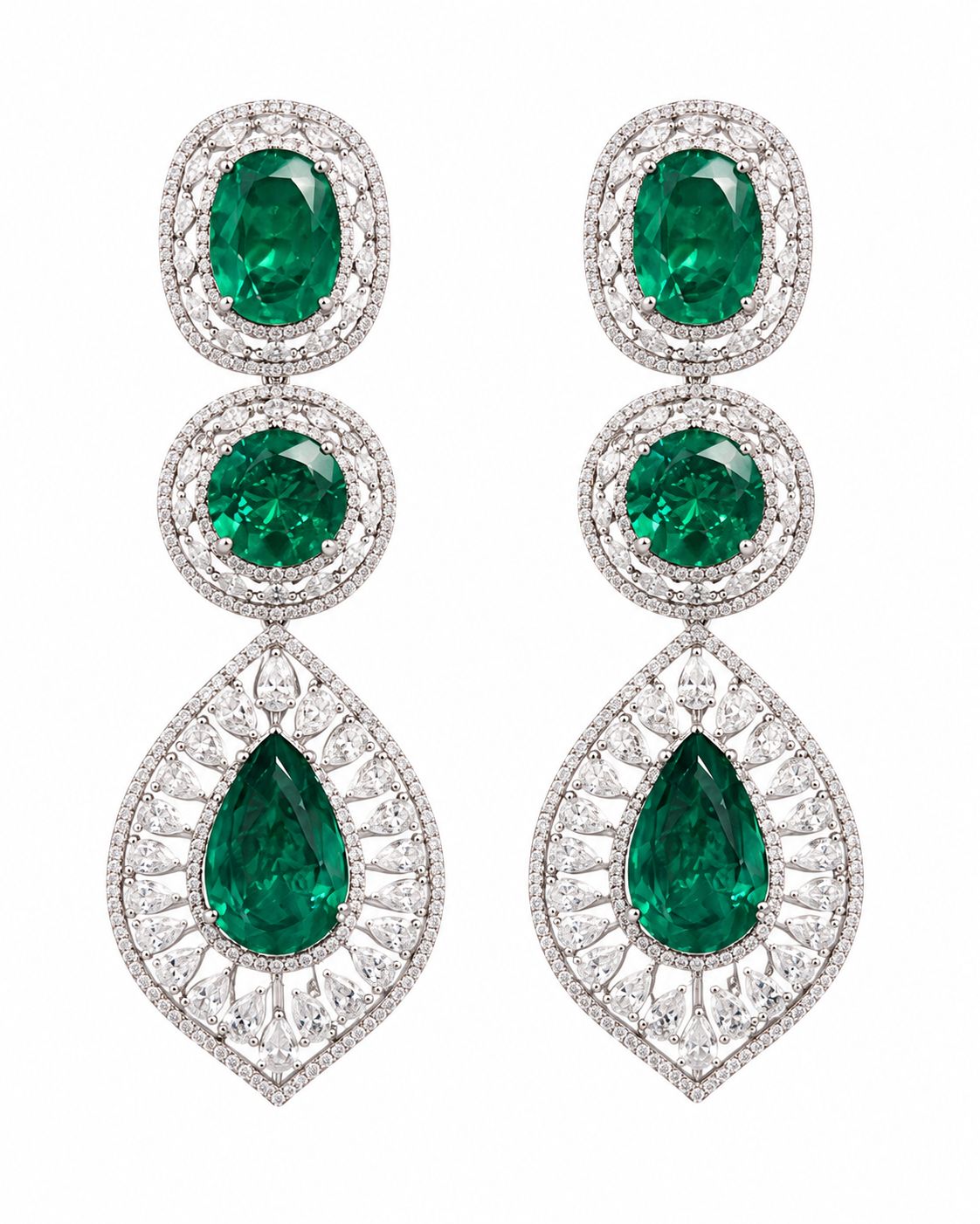 Emerald Drop Earrings