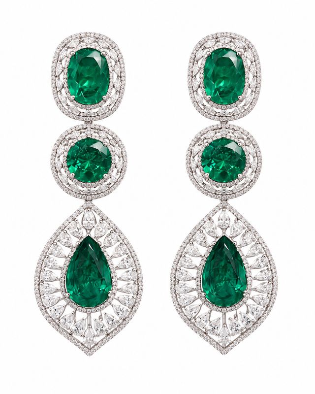 Emerald Drop Earrings
