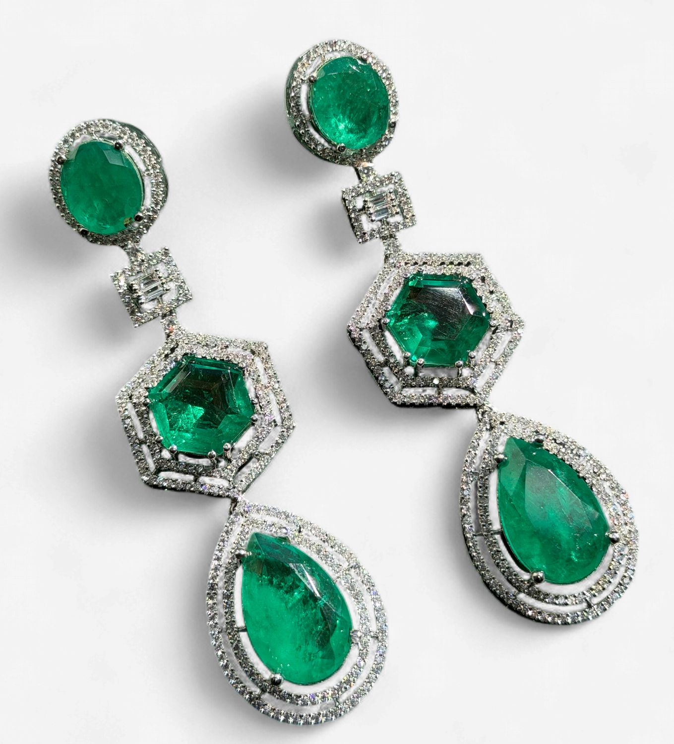 Zaria Emerald Drop Earrings