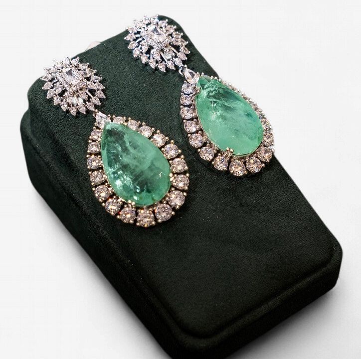 Elina Emerald Drop Earrings