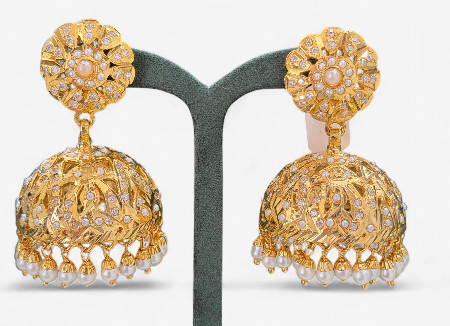 Aurelia Pearl Jhumka Earrings