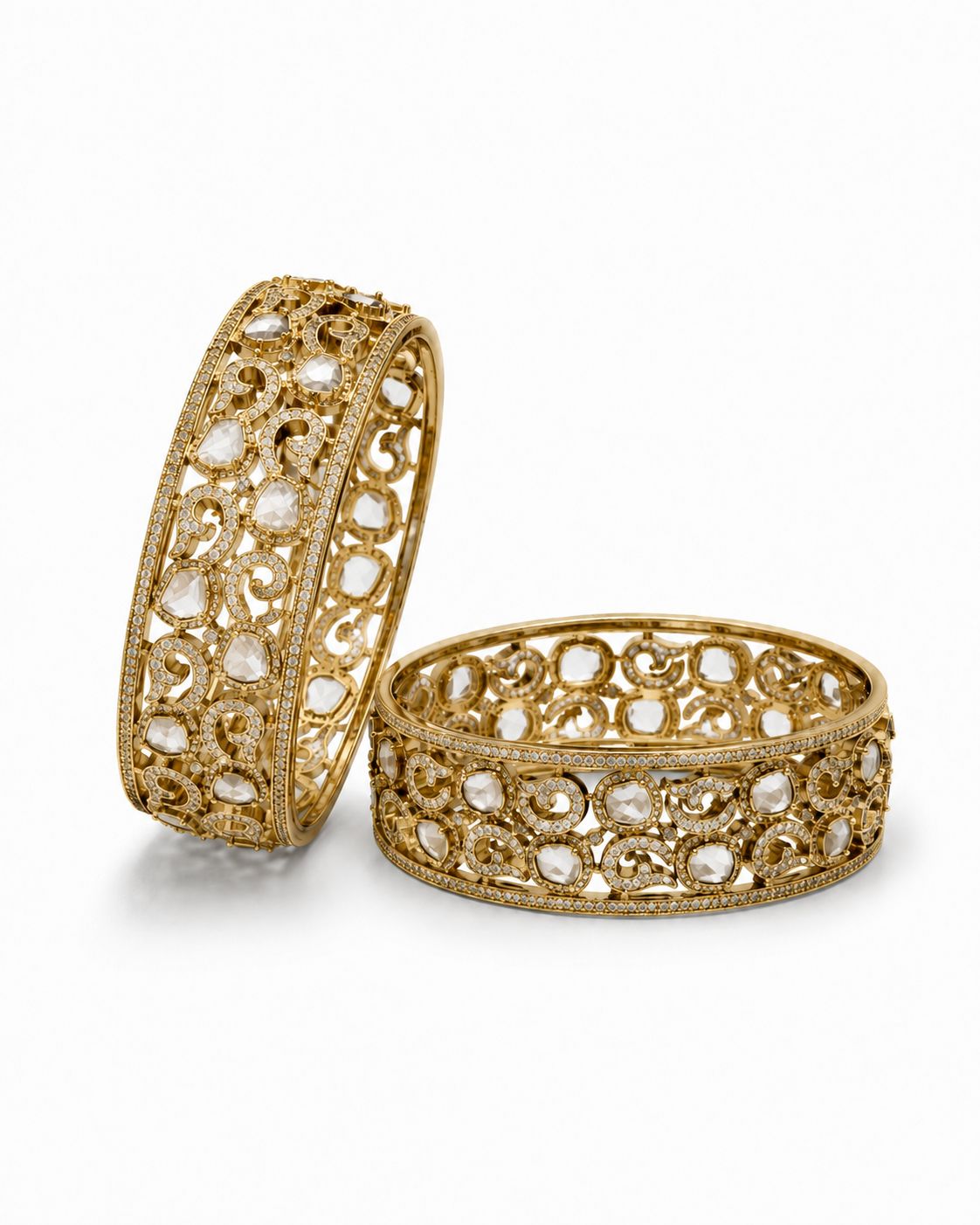 Aleeza Kundan Statement Bangles