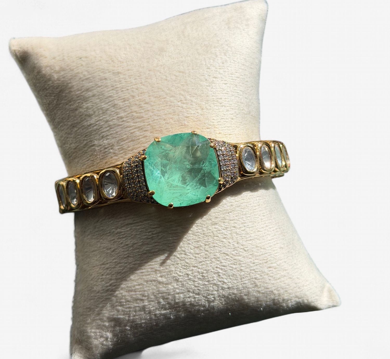 Elowen Emerald Statement Bangle