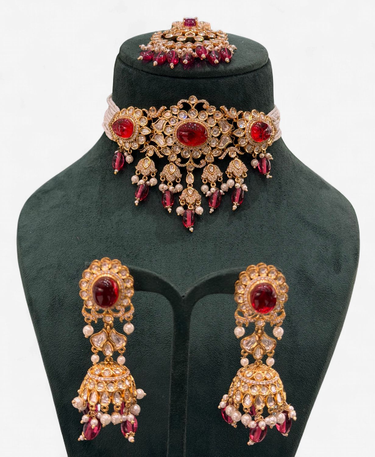 Siena Ruby Choker Set