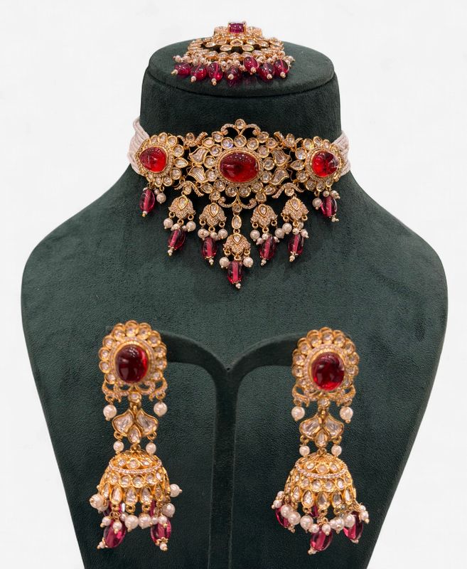 Siena Ruby Choker Set