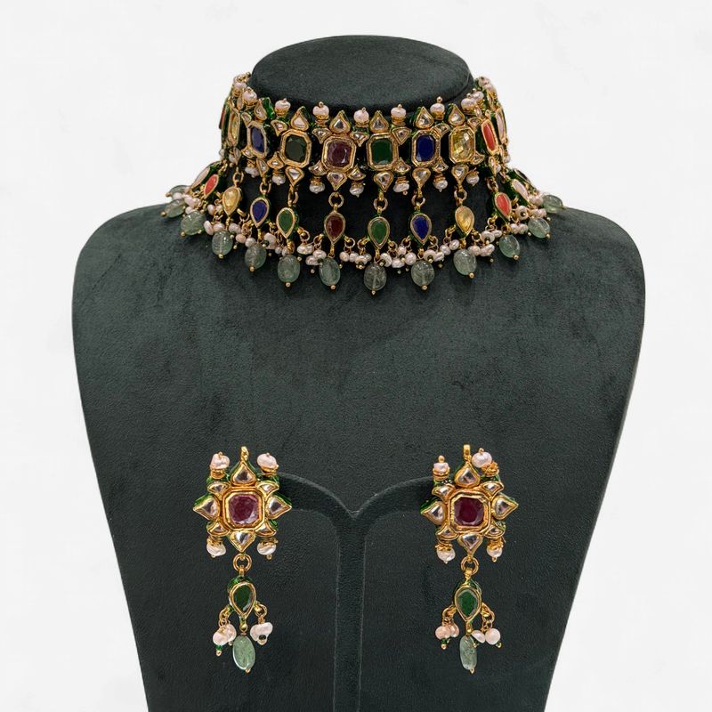 Rhea Navratra Choker Set