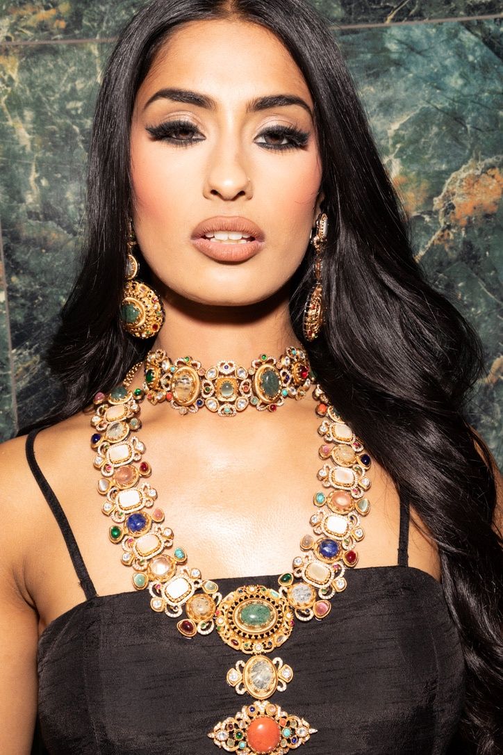 Navratan Heritage Necklace Set