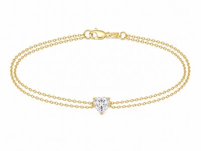 0.70ct Heart Lab Diamond Bracelet